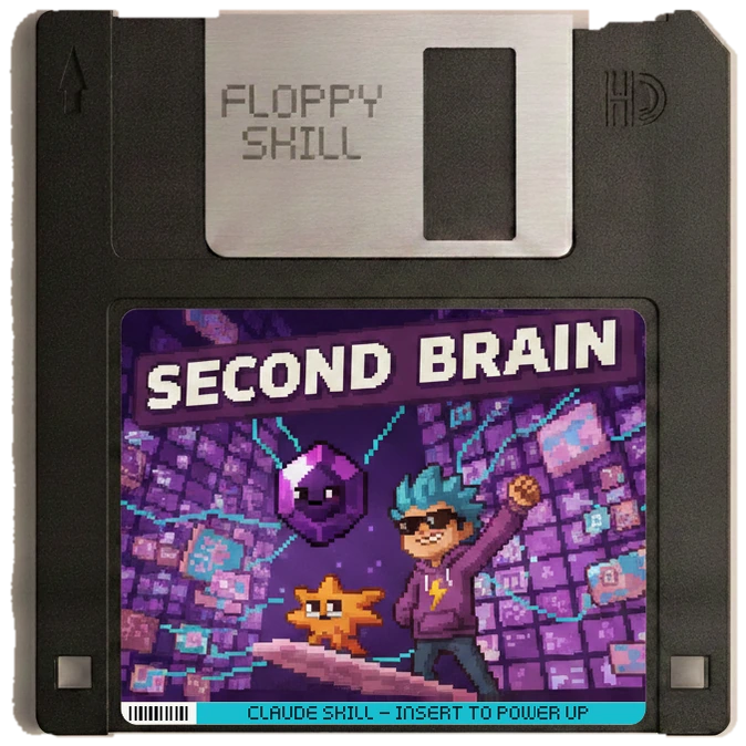 Obsidian Second Brain floppy